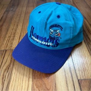 Vintage Charlotte Hornets NBA Snapback Hat Embroidered